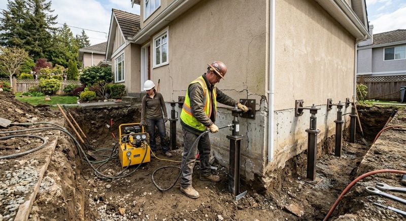 Sinking Foundation Repair in Roselle, NJ