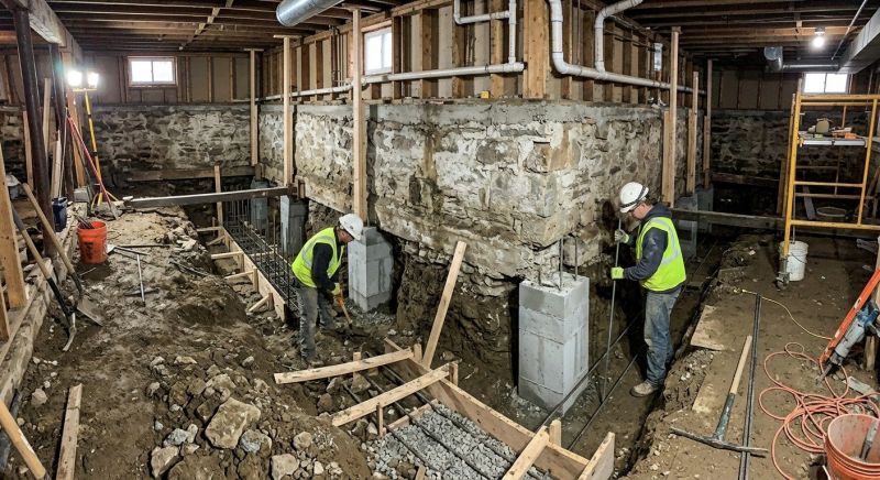 Basement Underpinning in Union County, NJ