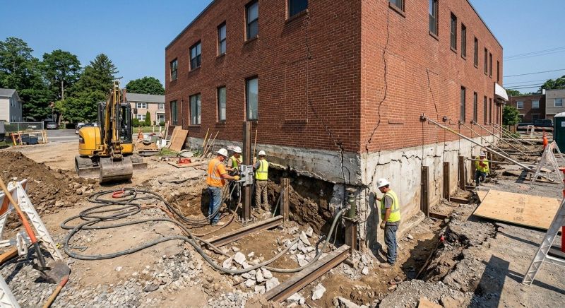 Building Foundation Repair in Jersey City, NJ