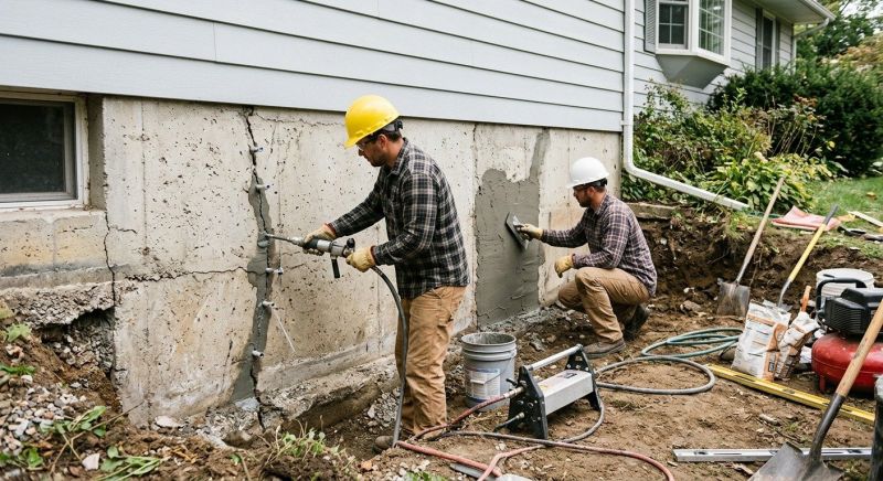 Concrete Foundation Repair in Bedminster, NJ