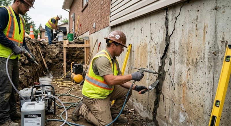 Cracked Foundation Repair in Livingston, NJ