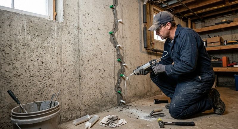 Foundation Crack Repair in Berkeley Heights, NJ