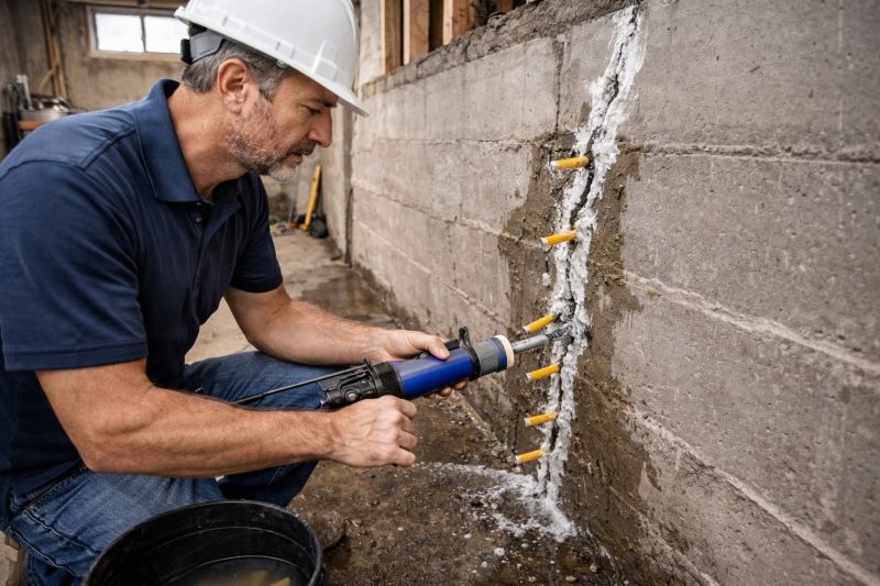 Foundation Crack Sealing in Union County, NJ