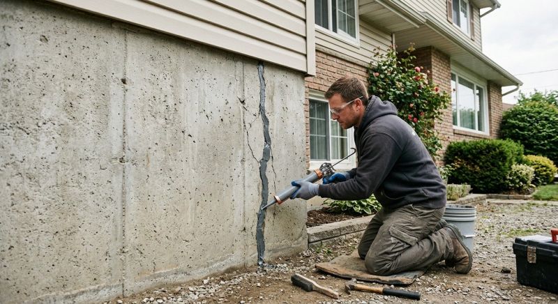 Foundation Crack Sealing in Union County, NJ