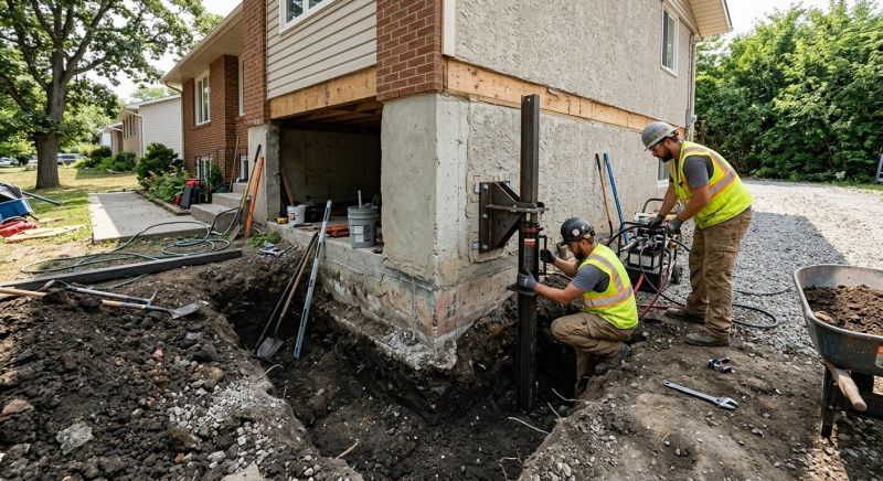 Foundation Pier Repair in Union County, NJ