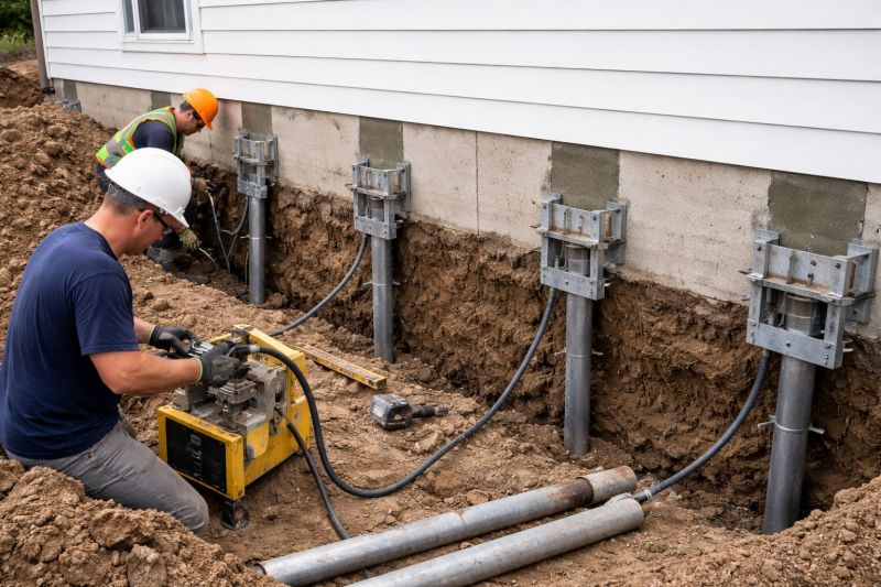 Helical Piers Installation in Union County, NJ