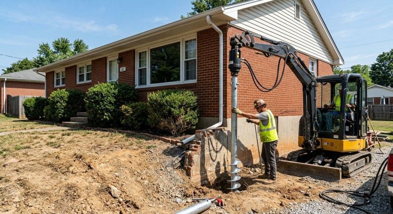 Helical Pile Installation in Union County, NJ