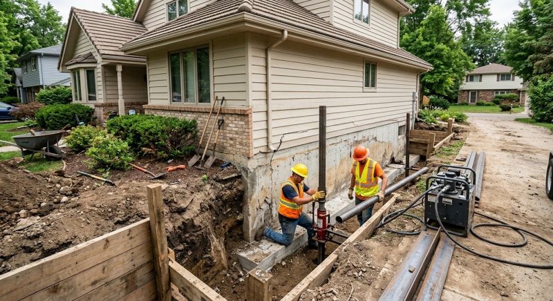 House Foundation Repair in East Orange, NJ