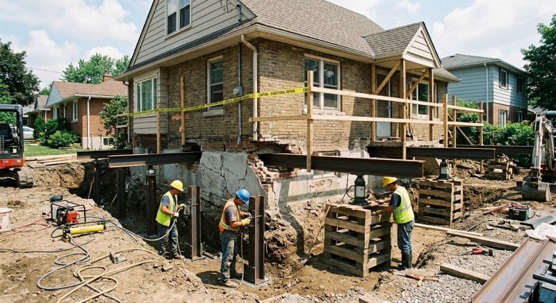 House Foundation Repair in Maspeth, NY