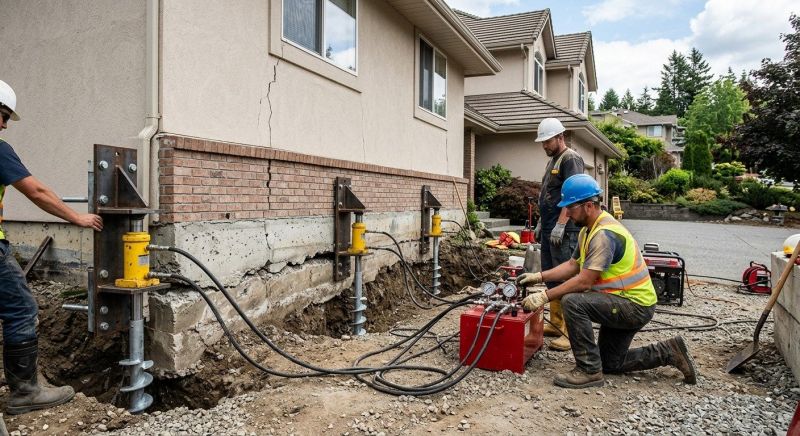 Sinking Foundation Lifting in Union County, NJ