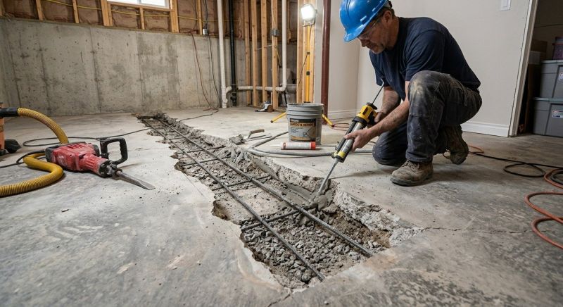 Slab Foundation Repair in Union County, NJ