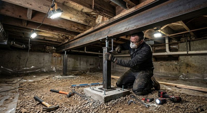 Slab Foundation Repair in Union County, NJ